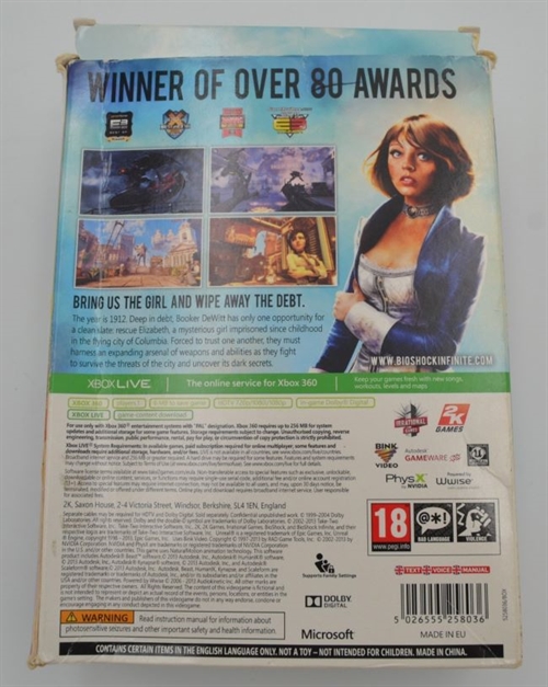 Bioshock Infinite Premium Edition - XBOX 360 (B Grade) (Genbrug)